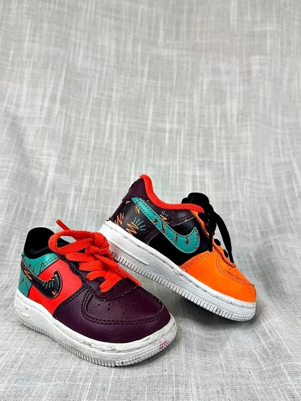 Nike Air Force Toddler Color Block Sneakers 4c